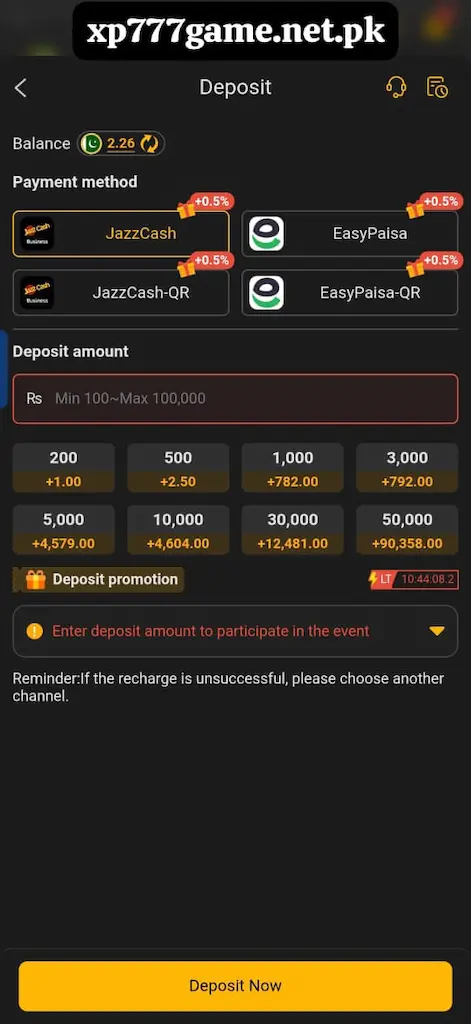 Deposit